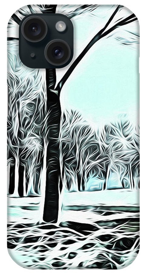 Lake Michigan In Winter - Phone Case