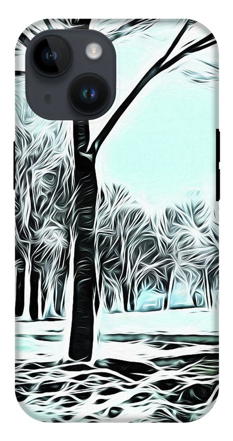 Lake Michigan In Winter - Phone Case