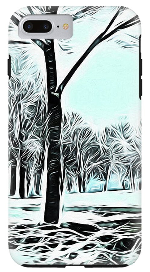 Lake Michigan In Winter - Phone Case