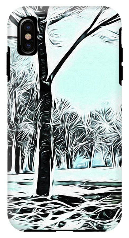 Lake Michigan In Winter - Phone Case