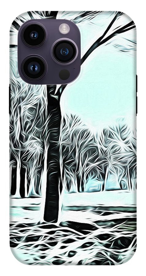 Lake Michigan In Winter - Phone Case