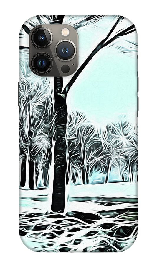 Lake Michigan In Winter - Phone Case