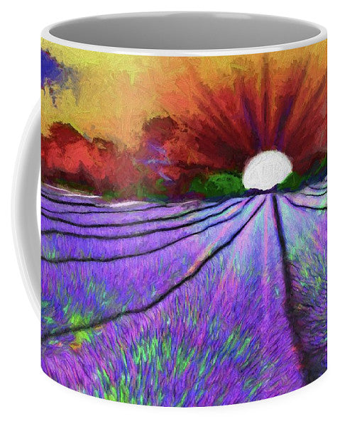 Lavender Field Sunrise - Mug