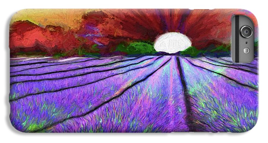 Lavender Field Sunrise - Phone Case