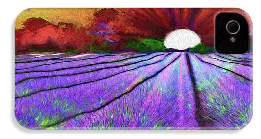 Lavender Field Sunrise - Phone Case