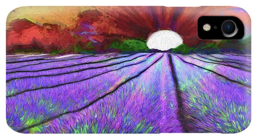 Lavender Field Sunrise - Phone Case