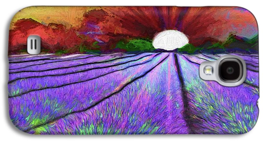 Lavender Field Sunrise - Phone Case