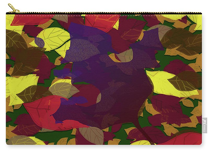 Leaf Brush Collage - Carry-All Pouch