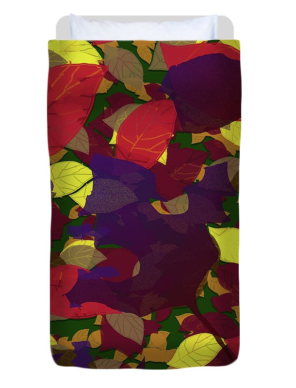 Leaf Brush Collage - Duvet Cover