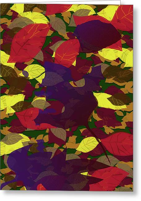 Leaf Brush Collage - Greeting Card