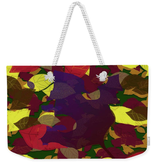 Leaf Brush Collage - Weekender Tote Bag