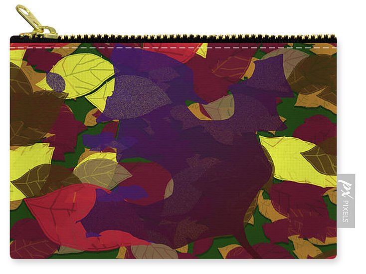 Leaf Brush Collage - Carry-All Pouch