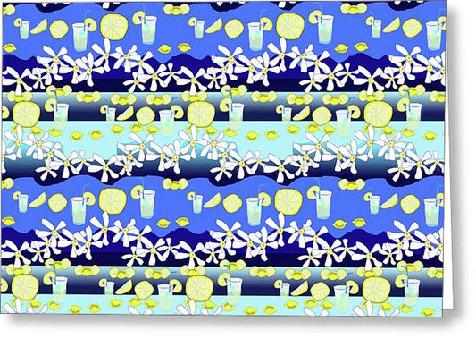 Lemonade Pattern - Greeting Card