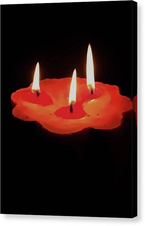 Light a Three Way Candle - Canvas Print