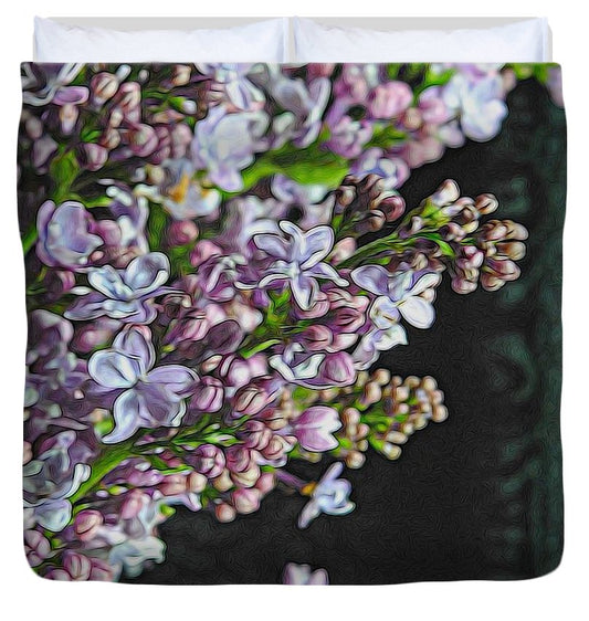 Light Lavender Lilacs - Duvet Cover