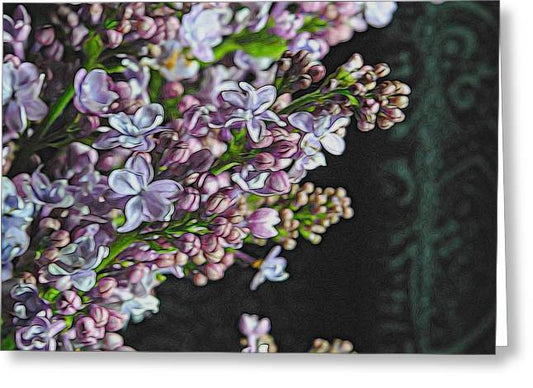 Light Lavender Lilacs - Greeting Card