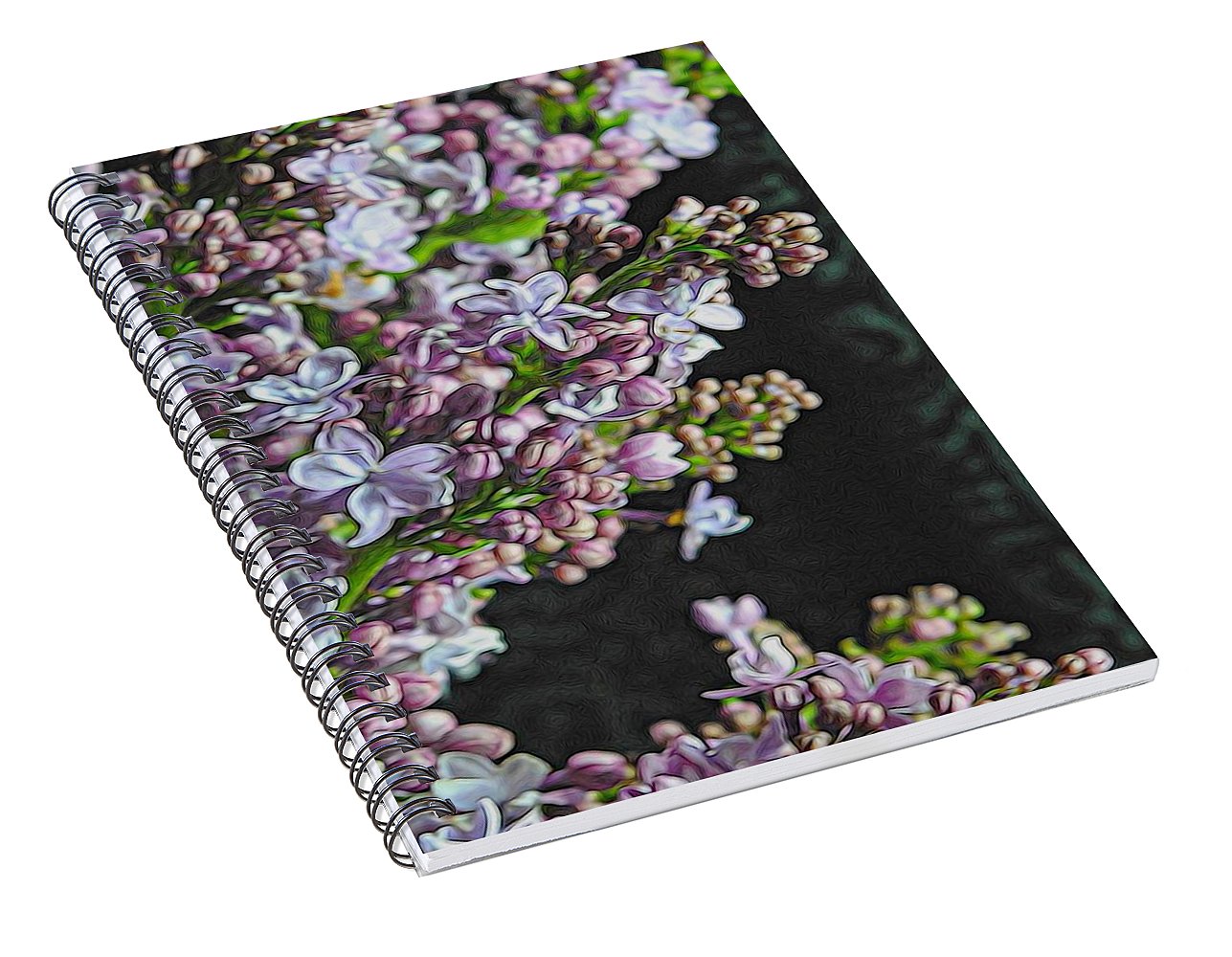 Light Lavender Lilacs - Spiral Notebook
