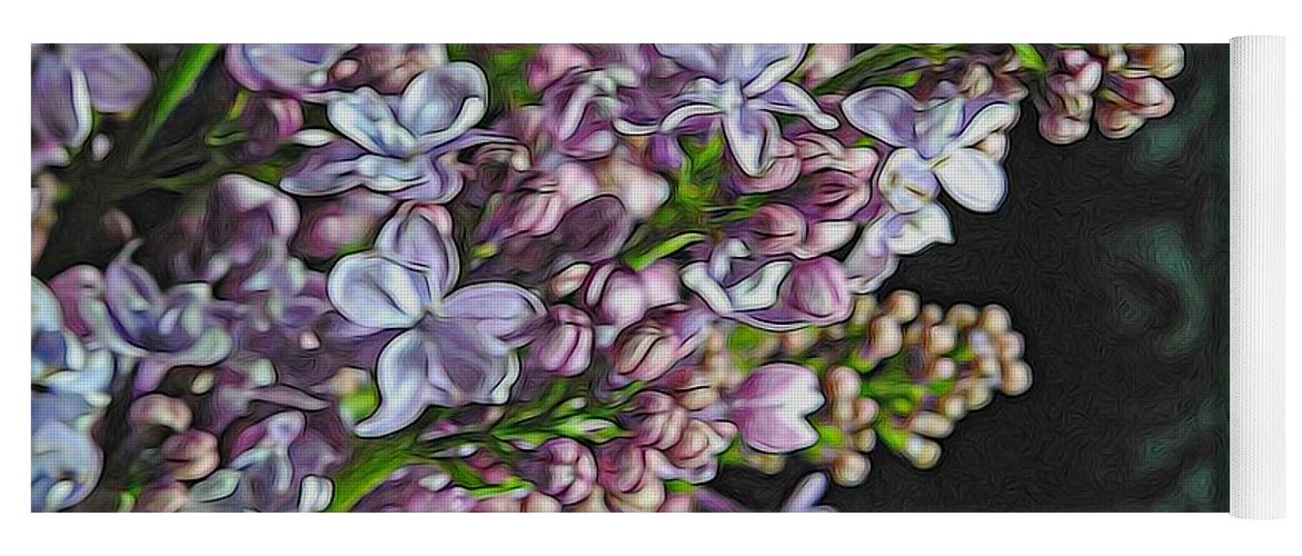 Light Lavender Lilacs - Yoga Mat