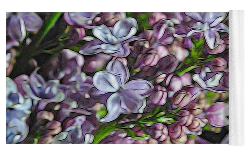 Light Lavender Lilacs - Yoga Mat