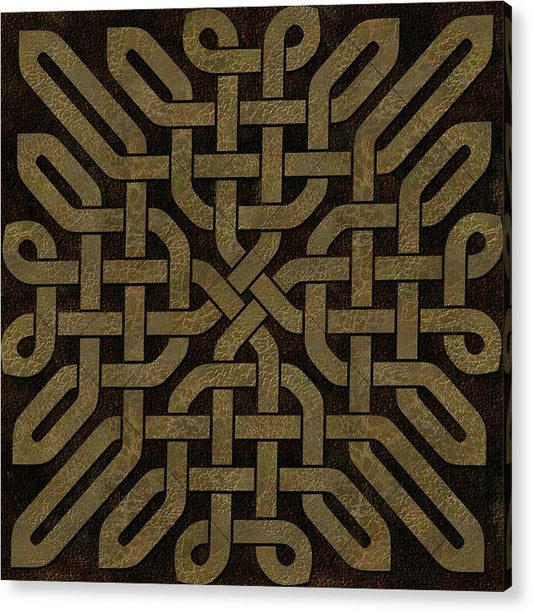 Light Leather Celtic Knot - Acrylic Print
