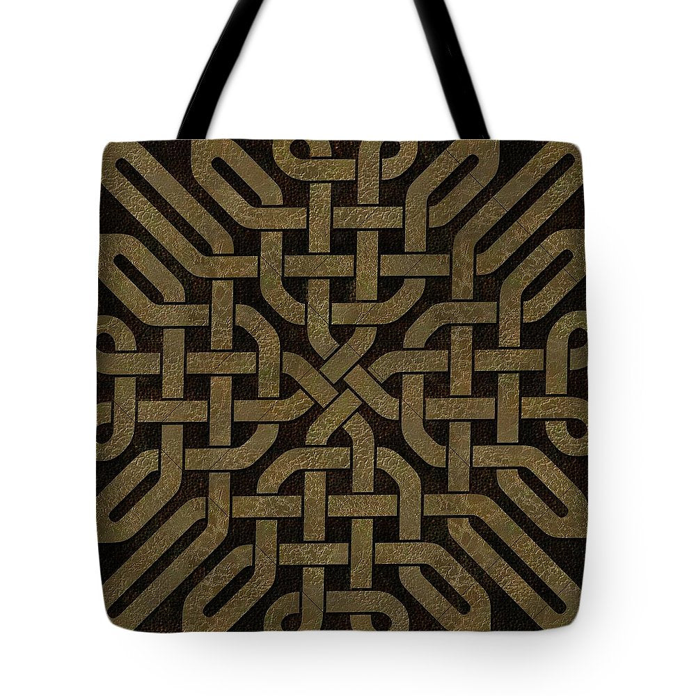 Light Leather Celtic Knot - Tote Bag