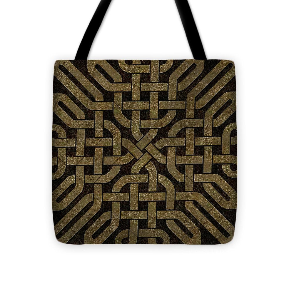 Light Leather Celtic Knot - Tote Bag