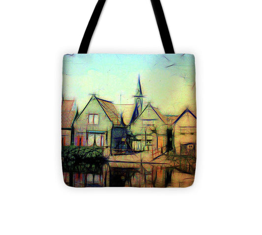 Light Look In A. Little Town - Tote Bag