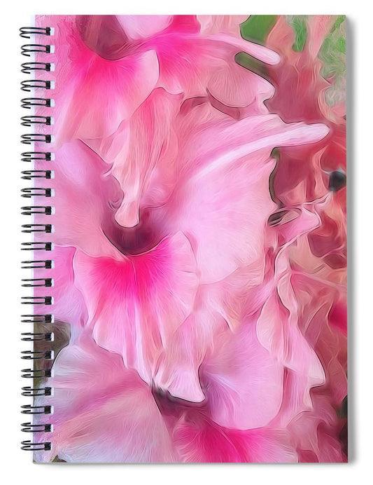 Light Pink Gladiolas - Spiral Notebook