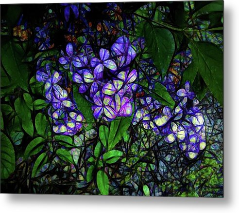 Lilac Abstract - Metal Print