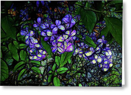 Lilac Abstract - Greeting Card