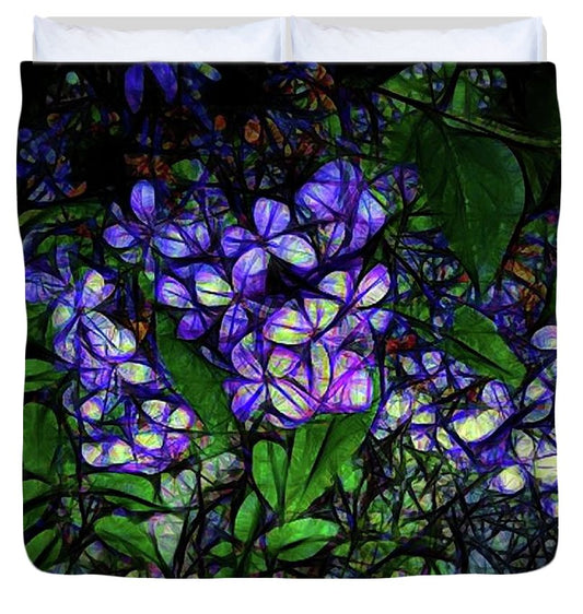 Lilac Abstract - Duvet Cover