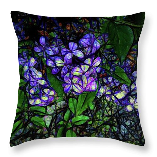 Lilac Abstract - Throw Pillow
