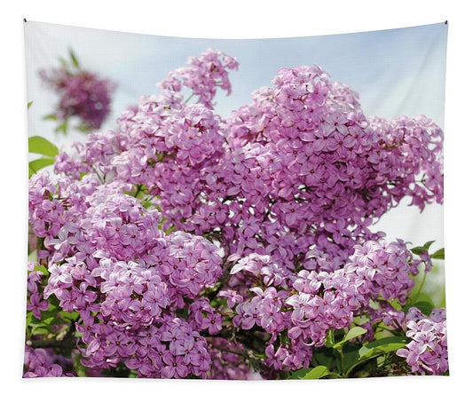 Lilacs With Sky - Tapestry