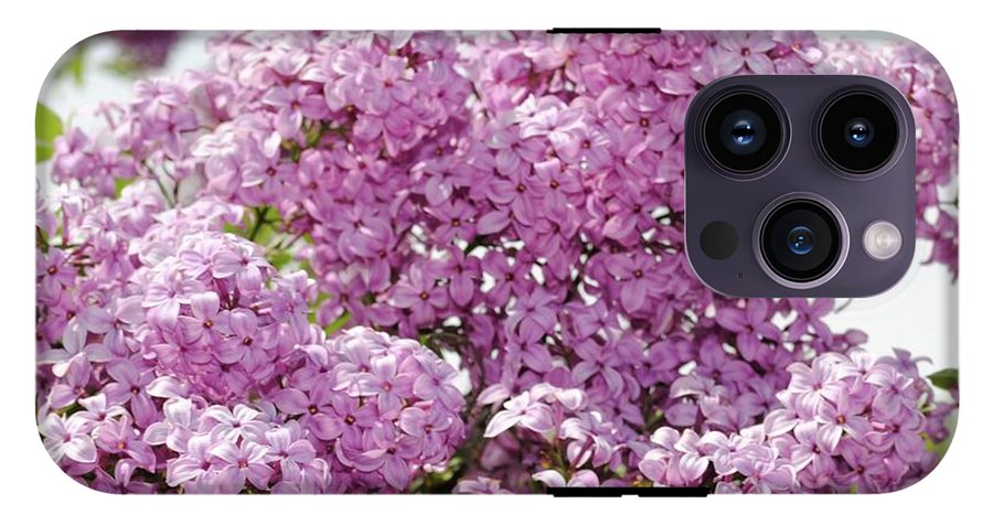 Lilacs With Sky - Phone Case