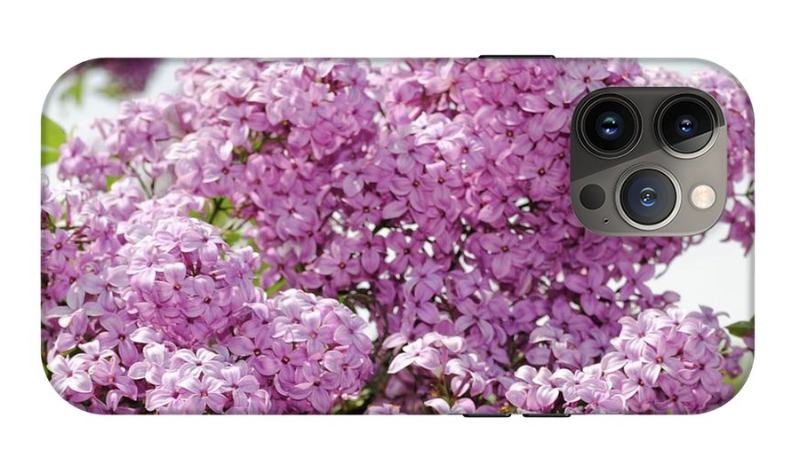 Lilacs With Sky - Phone Case