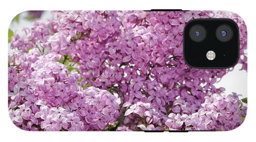 Lilacs With Sky - Phone Case