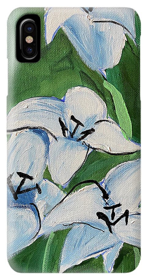 Lilies In Blue - Phone Case