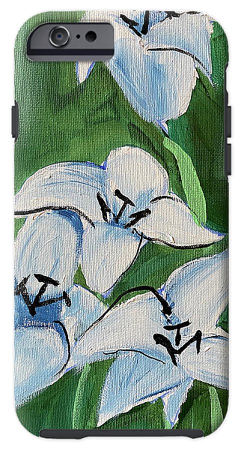 Lilies In Blue - Phone Case