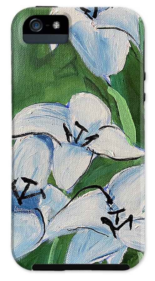 Lilies In Blue - Phone Case