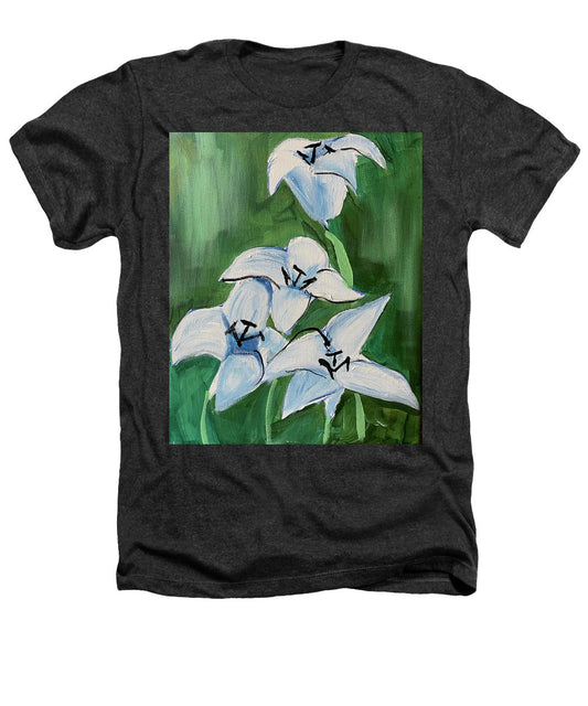 Lilies In Blue - Heathers T-Shirt