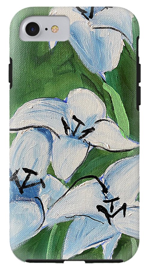 Lilies In Blue - Phone Case