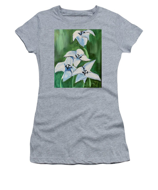 Lilies In Blue - Women's T-Shirt