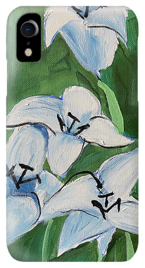 Lilies In Blue - Phone Case