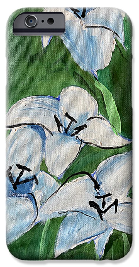 Lilies In Blue - Phone Case