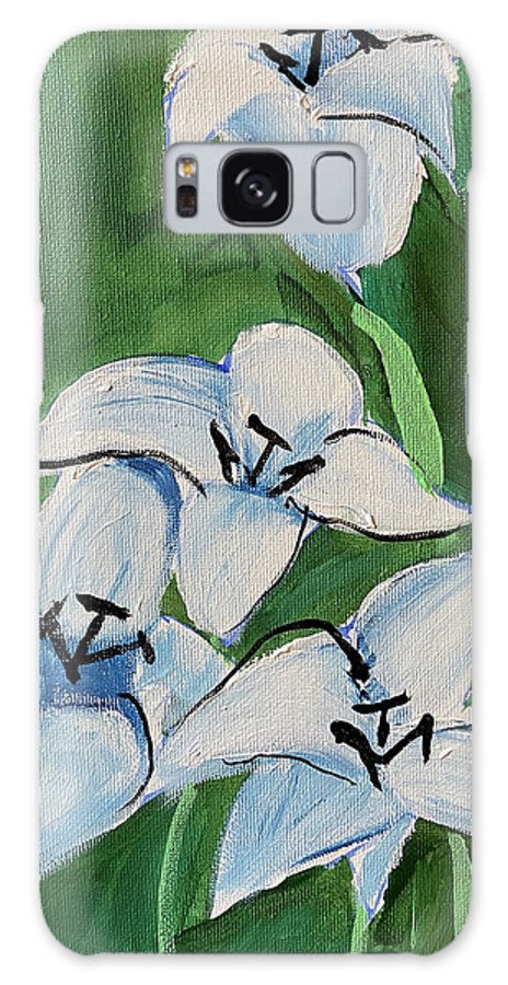 Lilies In Blue - Phone Case