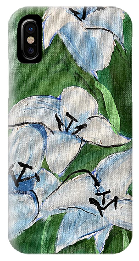 Lilies In Blue - Phone Case