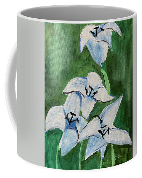 Lilies In Blue - Mug