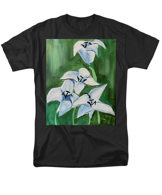 Lilies In Blue - Men's T-Shirt  (Regular Fit)