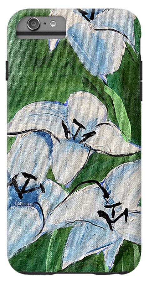 Lilies In Blue - Phone Case