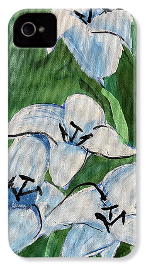 Lilies In Blue - Phone Case